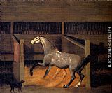 A Dappled Grey In A Stall by Francis Sartorius